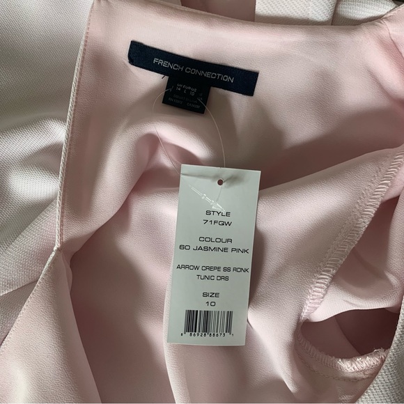 NWT French Connection Pink Tulip Sleeve Dress - Picture 4 of 10